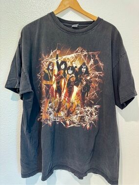 Vintage KISS Halloween 1998 Psycho Circus  Dodger Stadium Black Tour T Shirt XXL